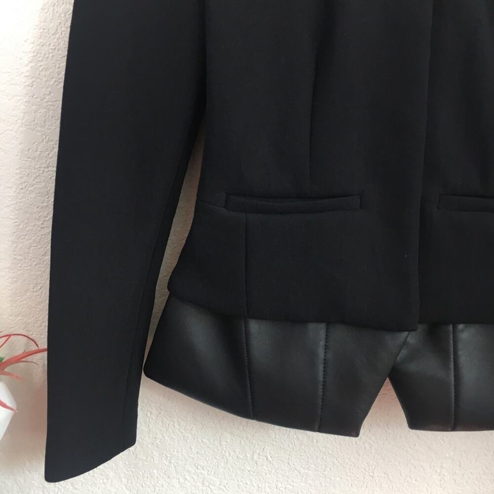 IRO Clyde black leather peplum blazer - Picture 5 of 11